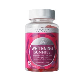 Whitening Gummies Vitamin C & E Biotin Keratin Strawberry Flavor Whitening Collagen Supplementation for All Skin Types  Ages