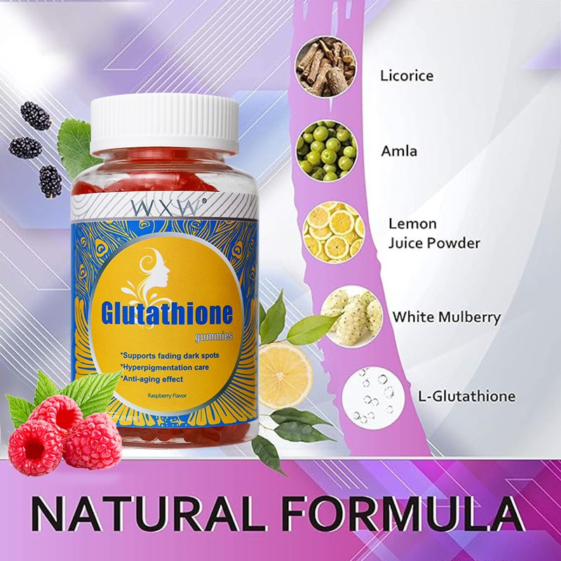 OEM Private Label Brightening Skin Whitening Gummies Collagen Supplements Collagen L-G Lutathione Gummies for Women