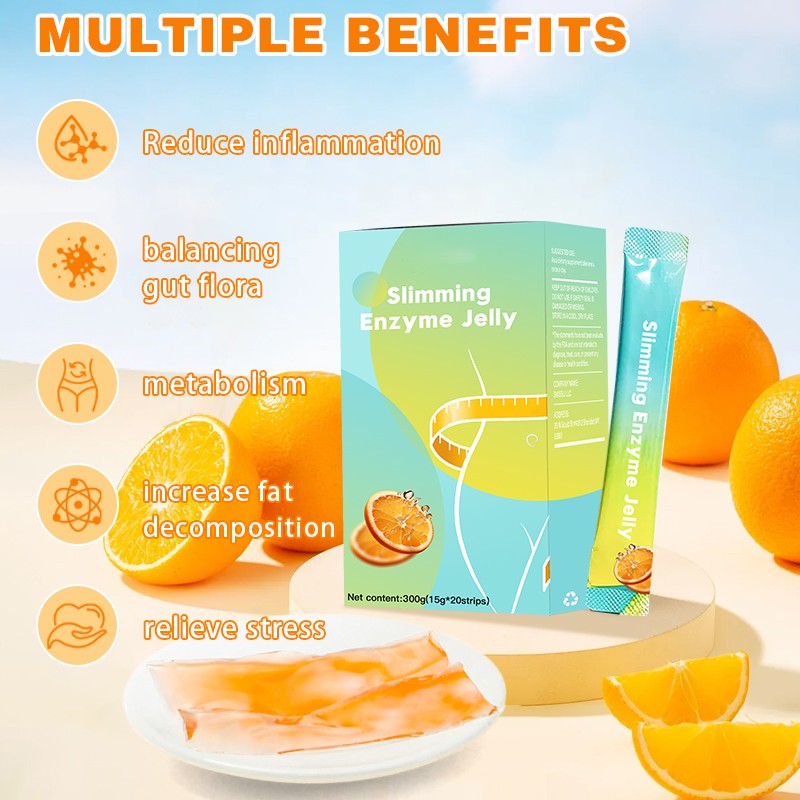 Fruity Flavor Supplement  Prebiotic Maintain Healthy Bowel Function Appetite Suppressant Detoxification Slimming Enzyme Jelly