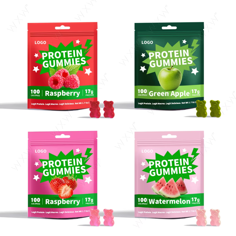 Factory Anniversary Promotion Protein Gummy Weight Gain Supplement Private Label Sugar Free Vitamin High Whey Protein Gummies