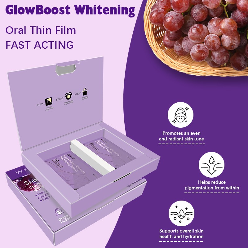 Beauty Products Vitamins Supplements Fast Acting BrightPearl Whitening Oral Thin Film for Helps Support Energy