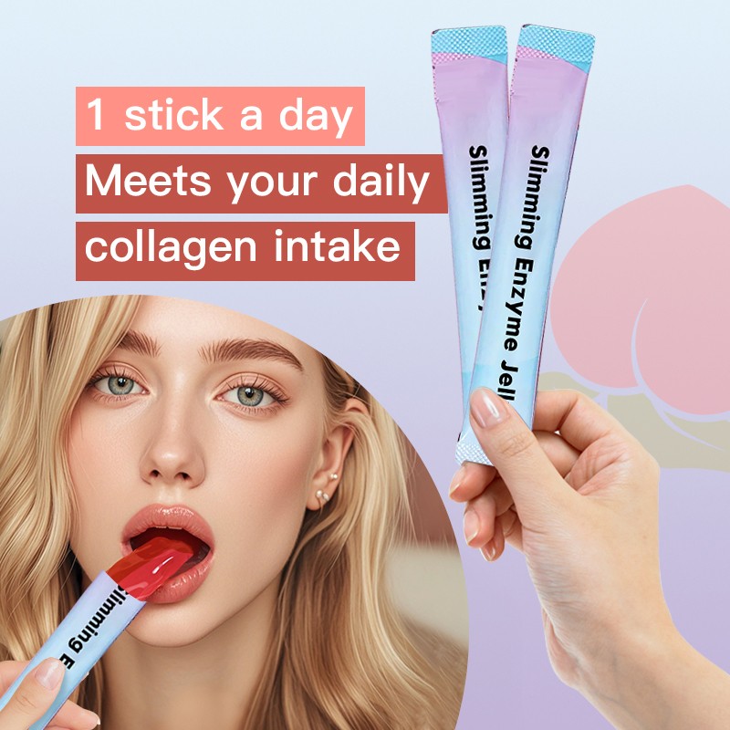 Customize Brand LOGO Magic Fruit Flavor Supplement Slimming Enzyme Jelly Detox Product Fruit Konjac Chia Seed Jelly Sticks