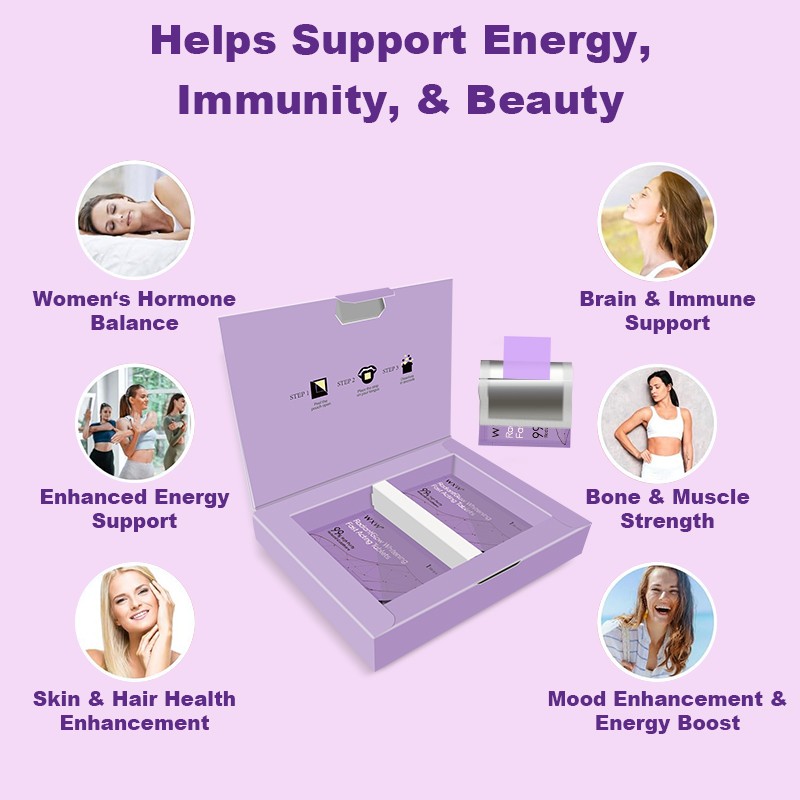 Beauty Products Vitamins Supplements Fast Acting BrightPearl Whitening Oral Thin Film for Helps Support Energy