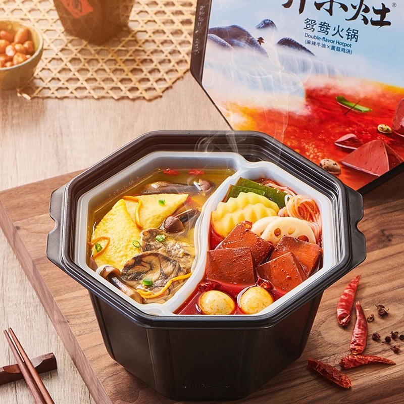 405G Open a Small Stove Spicy Beef Self Heating Hot Pot Food Ready to Eat Heating Beef Hotpot Self-boiling Hotpot