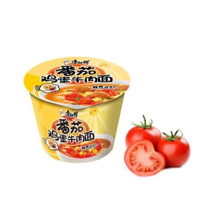 Wholesale Popular Chinese Instant Tomato Noodles Packaging Cup Instant Noodle