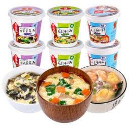 Hot Sale Good Quality 100% Fresh Vegetables 5 Flavor Cups of Noodles Instant Soup