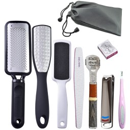 Pedicure Knife Set Manufacturer - 9-Piece Stainless Steel Foot Care Callus Remover