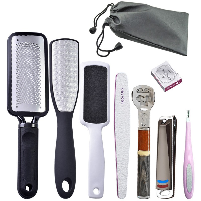 Pedicure Knife Set Manufacturer - 9-Piece Stainless Steel Foot Care Callus Remover