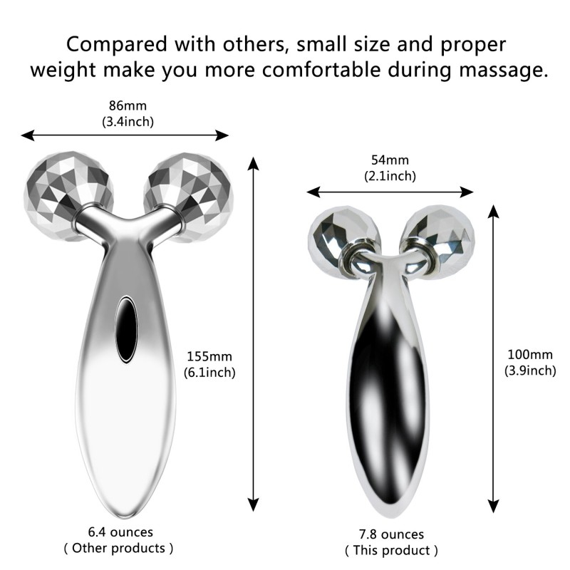 Jade Roller Manufacturer - 3D Y-Shape Facial Massager Slimming Skin Care Tool