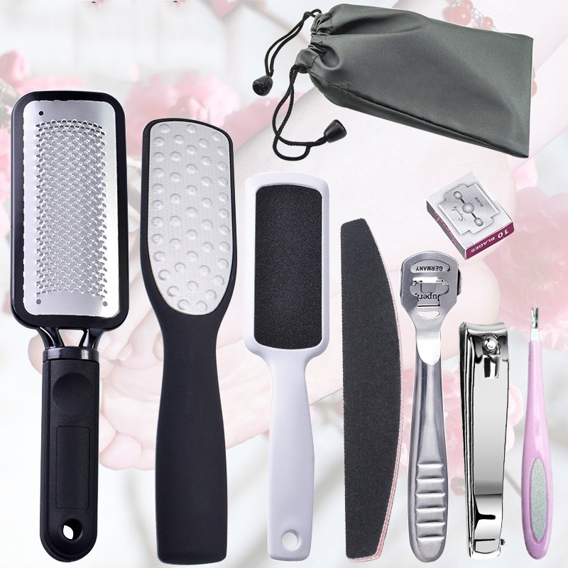 Pedicure Knife Set Manufacturer - 9-Piece Stainless Steel Foot Care Callus Remover