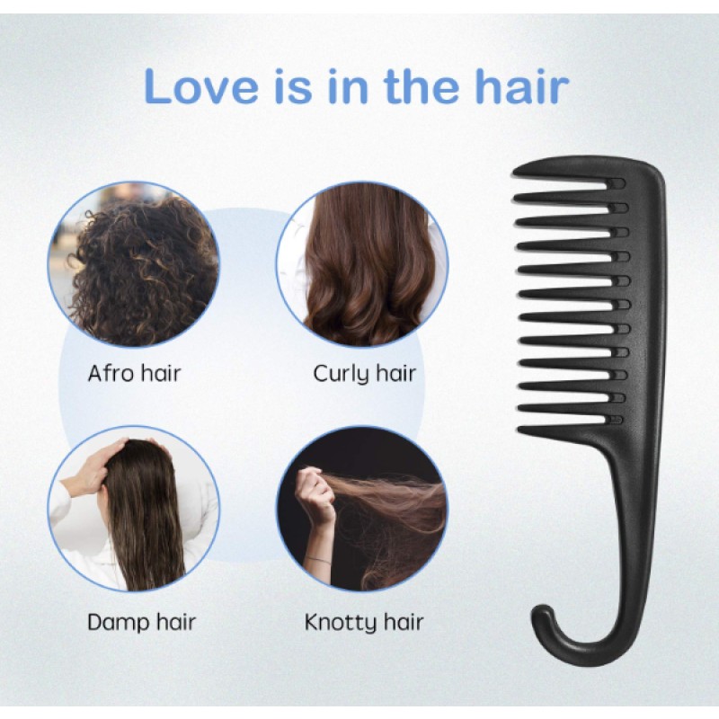 Hair Comb Manufacturer - Factory Wholesale Free Sample Plastic Comb with Hook