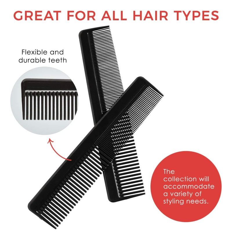 Plastic Hair Comb Manufacturer - Fine Comb Teeth for Thin Medium Wet Dry Hair