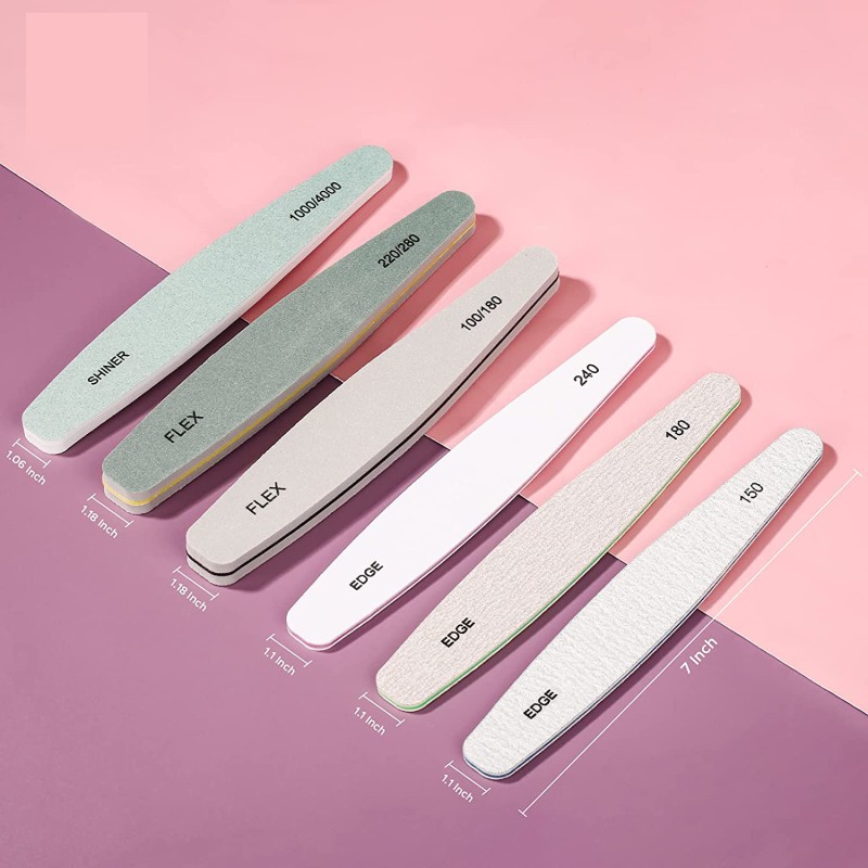 Nail File Set Manufacturer - Professional Gel Natural Manicure Polisher Washable