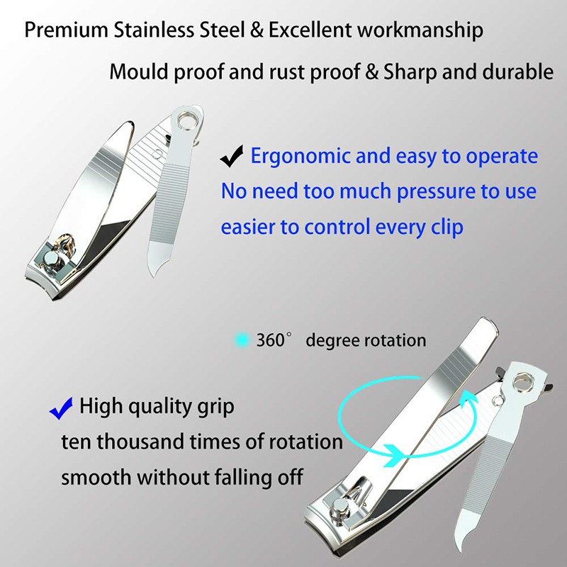 Nail Clipper Set Manufacturer - Hot Selling Steel Carbon Steel Manicure Pedicure Tools