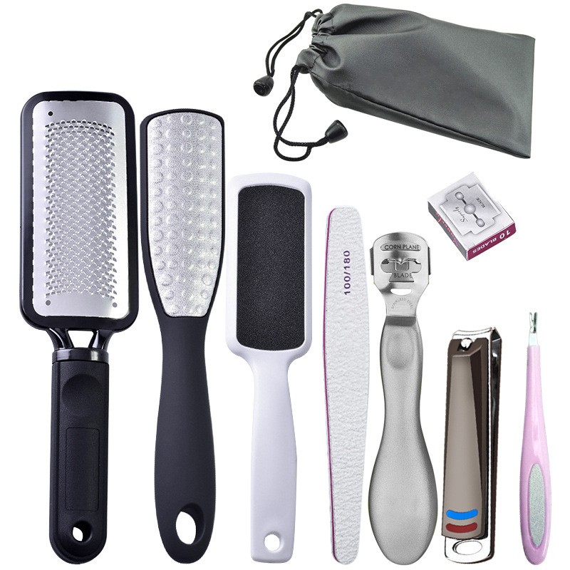 Pedicure Knife Set Manufacturer - 9-Piece Stainless Steel Foot Care Callus Remover