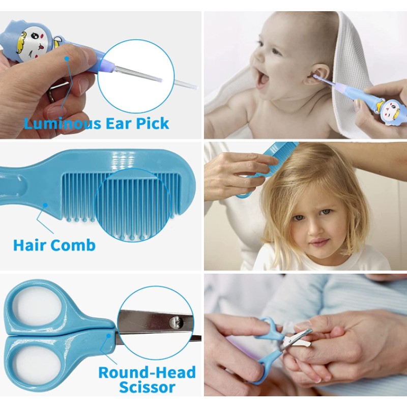 Baby Care Kit Manufacturer - 24 in 1 Electric Nail Trimmer Grooming Set