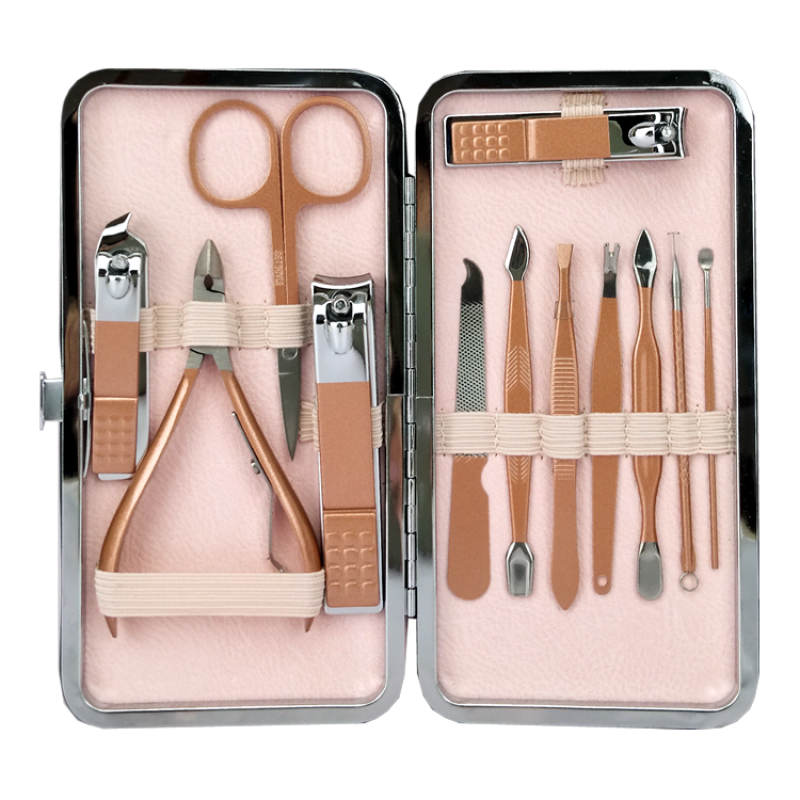 Manicure Set Manufacturer - Omuda High Quality Steel Nail Clipper Kit with Case