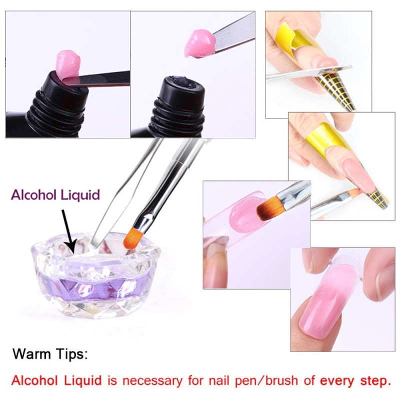 Nail Brush Tool Manufacturer - Dual-Ended Brush & Picker 2 in 1 for UV Gel Acrylic
