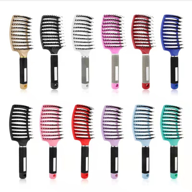 Hair Massage Comb Manufacturer - Custom Girls Scalp Bristle Nylon Wet Curly Detangle