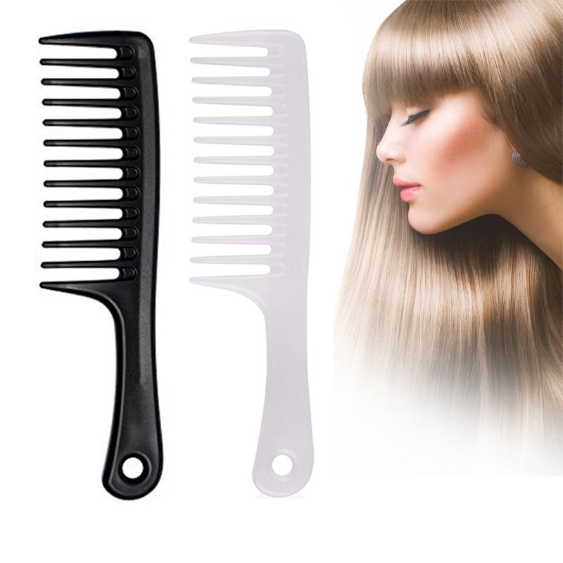 Hair Comb Manufacturer - Custom Logo Black Wide Tooth Detangling Barber Comb