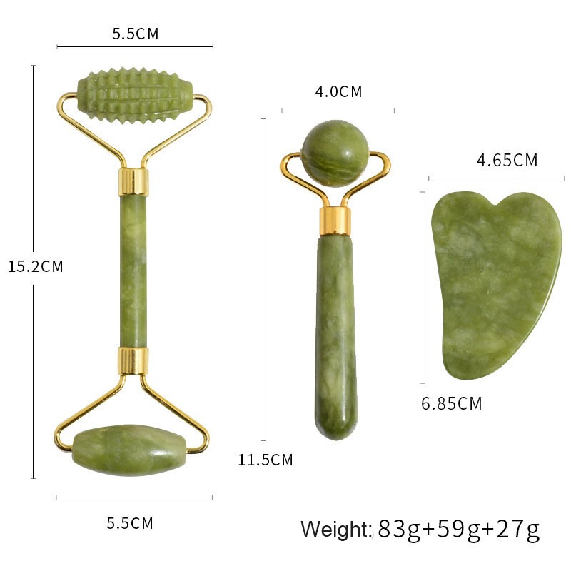 Jade Roller Manufacturer - New High End Gift Slimming Facial Massager Guasha Box