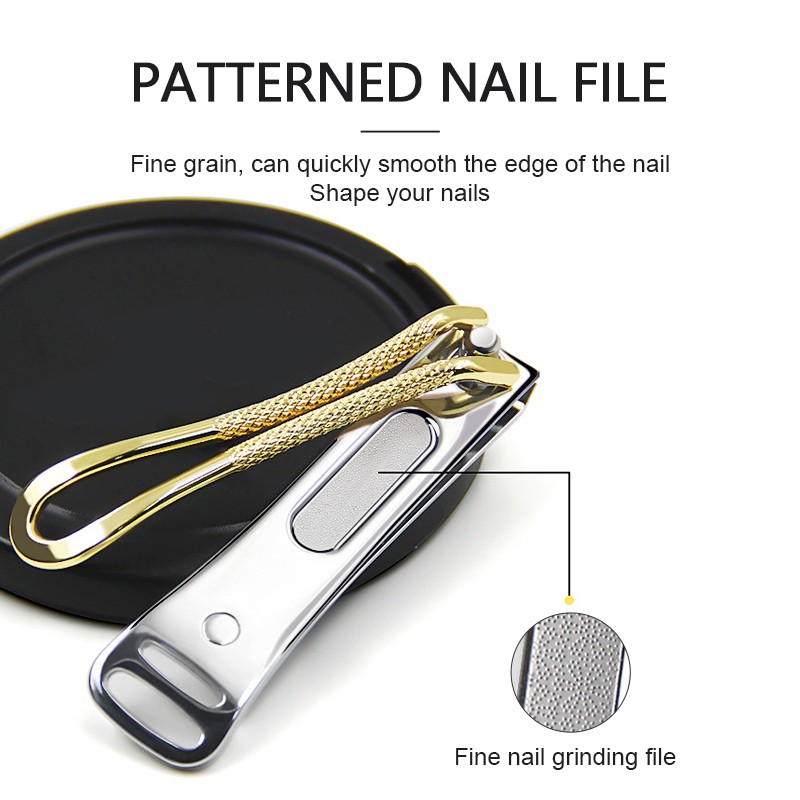 Nail Clipper Manufacturer - Gold Plated Metal Nail Cutter Custom Logo