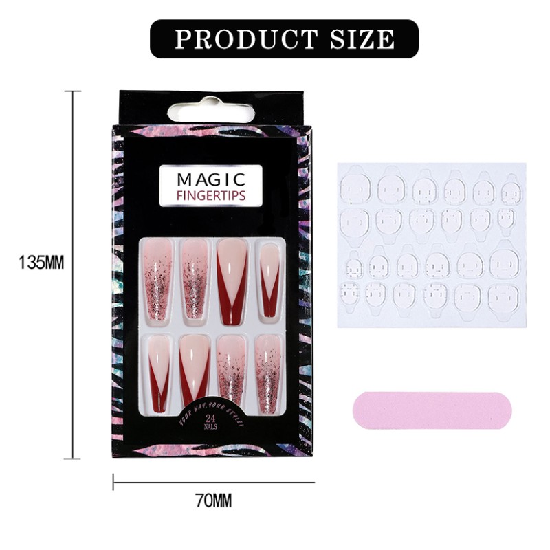 Press on Nails Manufacturer - Artificial Fingernails Coffin Tips Full Cover Supply