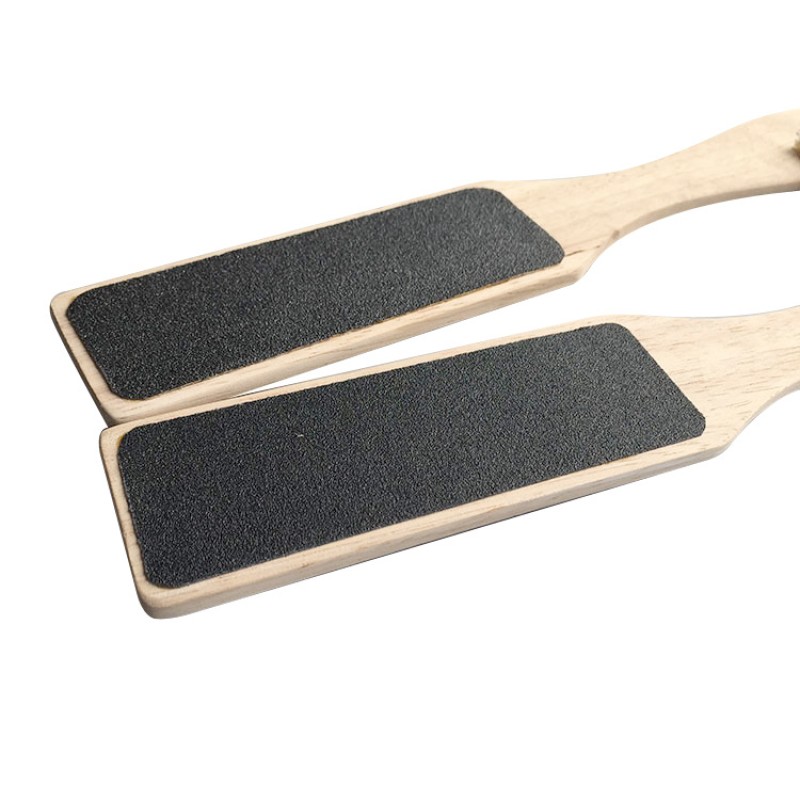 Foot File Manufacturer - Double Sided Wooden Scrubber Callus Remover Dead Skin Exfoliator