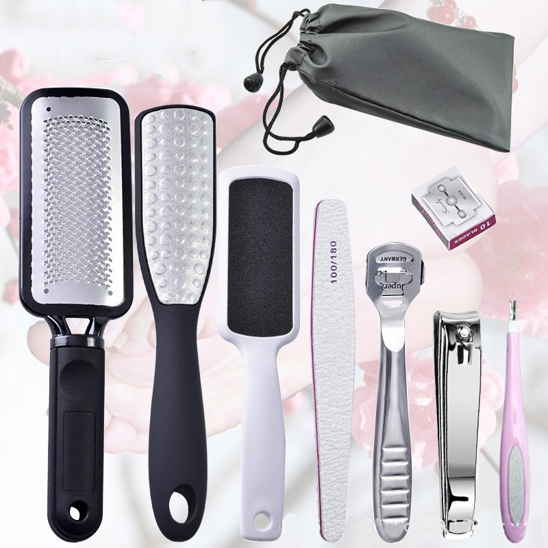 Pedicure Knife Set Manufacturer - 9-Piece Stainless Steel Foot Care Callus Remover