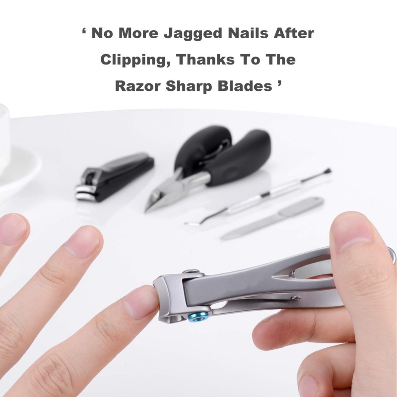 Cuticle Nipper Manufacturer - Heavy-Duty 3 Pcs Sharp Large Nail Tools for Men Women