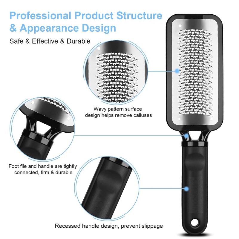 Foot Scraper Manufacturer - Professional Large Stainless Steel Callus Remover Pedicure