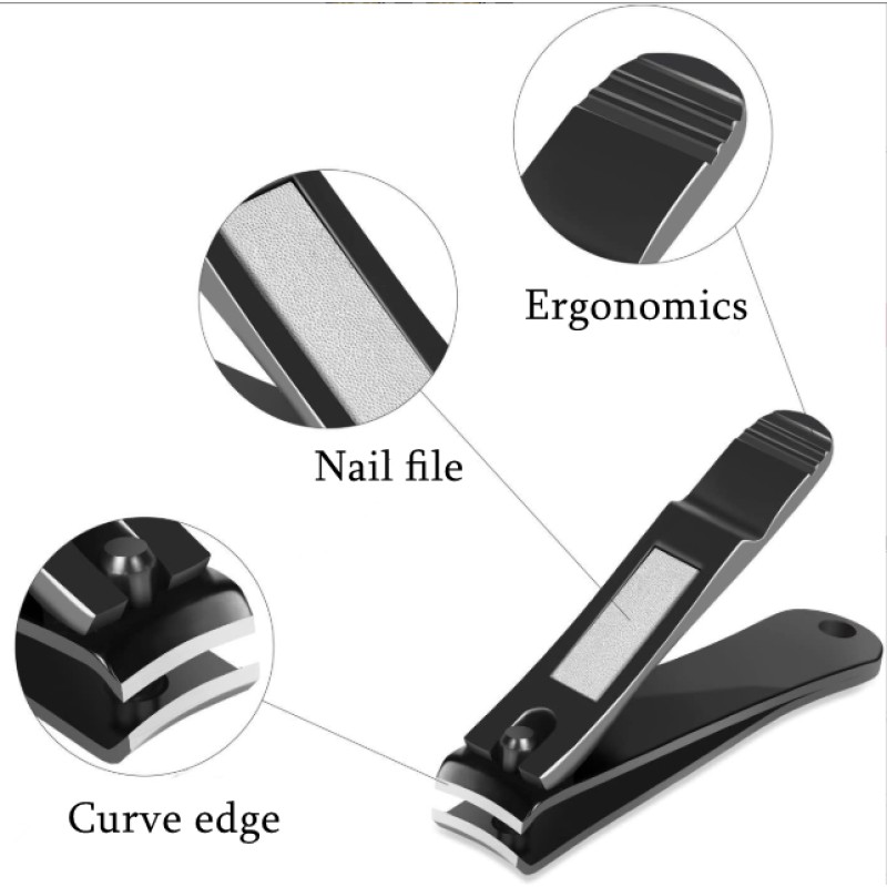 Nail Clipper Set Manufacturer - Wholesale Stainless Steel Black Private Label