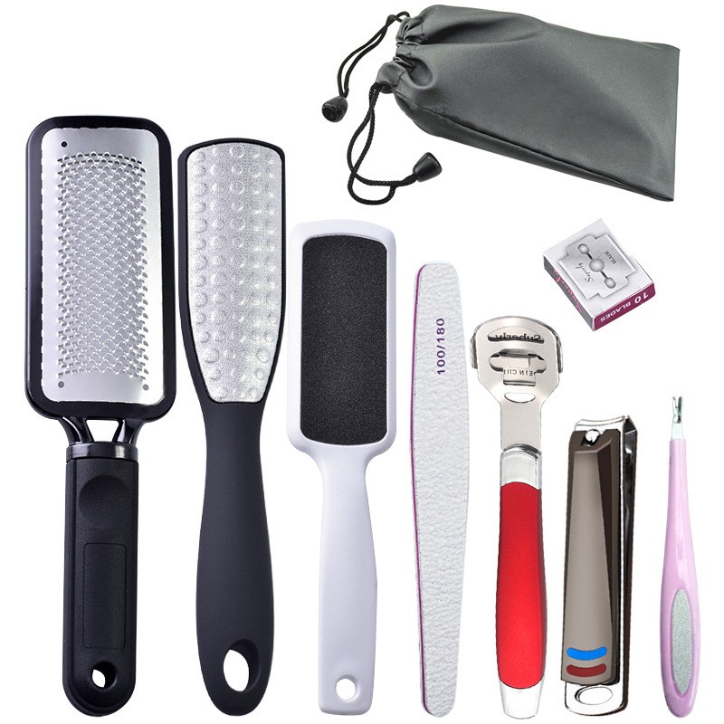 Pedicure Knife Set Manufacturer - 9-Piece Stainless Steel Foot Care Callus Remover
