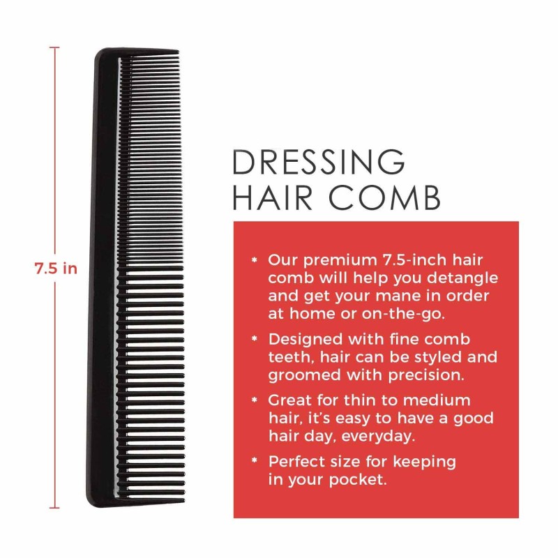 Plastic Hair Comb Manufacturer - Fine Comb Teeth for Thin Medium Wet Dry Hair