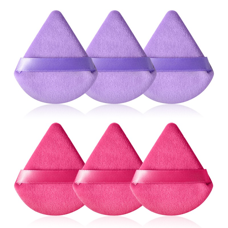Makeup Powder Puff Manufacturer - Wholesale Soft Velvet Triangle Face Body Puff