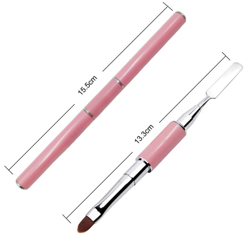 Nail Brush Tool Manufacturer - Dual-Ended Brush & Picker 2 in 1 for UV Gel Acrylic