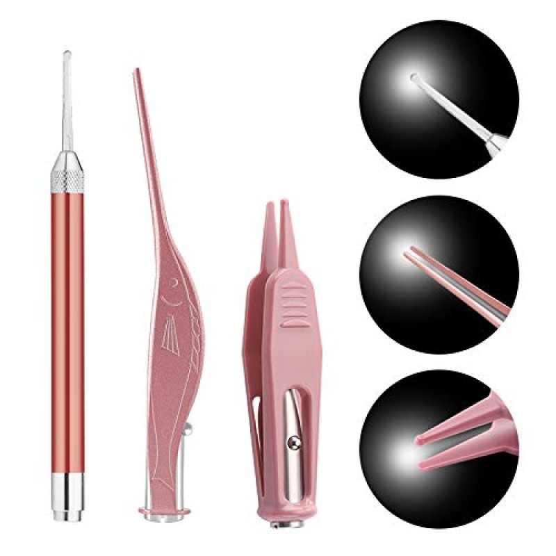 Ear Wax Removal Kit Manufacturer - 3-Piece Tool with LED Flashlight Nose Cleaner