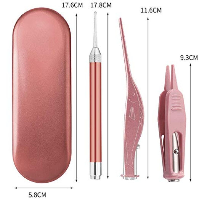 Ear Wax Removal Kit Manufacturer - 3-Piece Tool with LED Flashlight Nose Cleaner
