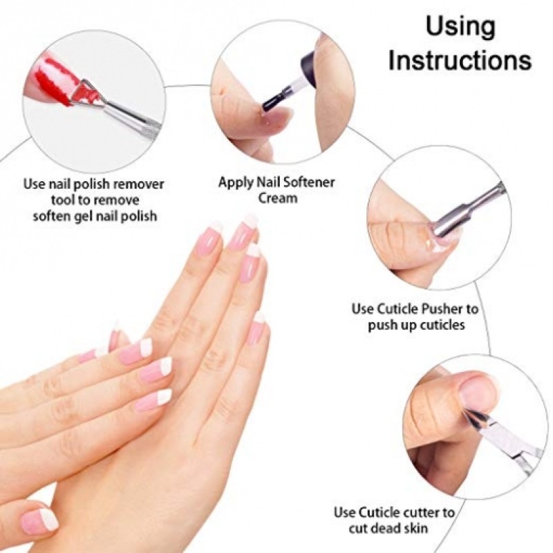 Cuticle Tool Manufacturer - Cutter Pusher Triangle Nail Polish Remover Professional