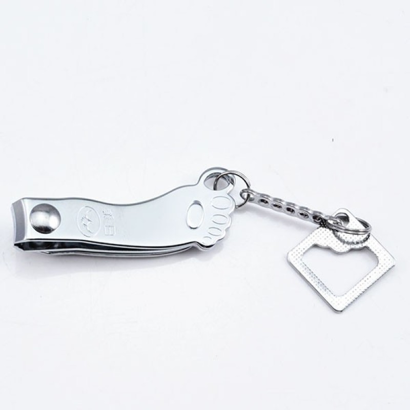 Nail Clipper Set Manufacturer - Cute Pink Foot Shape Finger Toe with Keychain