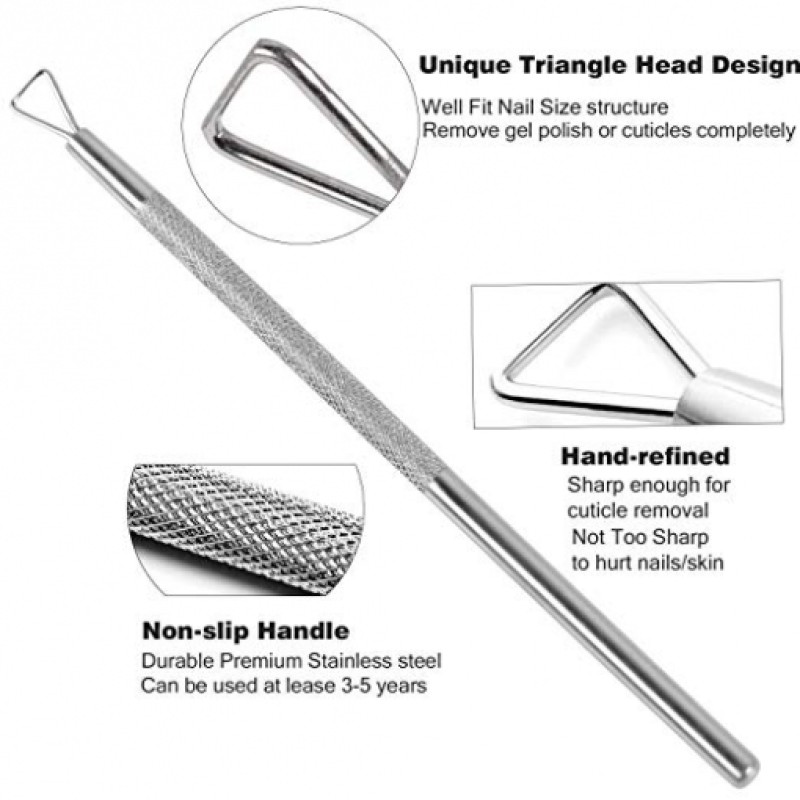 Cuticle Tool Manufacturer - Cutter Pusher Triangle Nail Polish Remover Professional