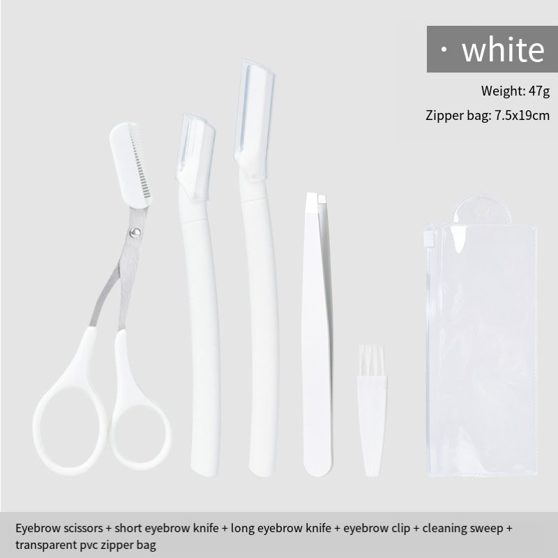 Eyebrow Razor Kit Manufacturer - 5 in 1 Unisex Facial Face Shaver Tweezers Scissors