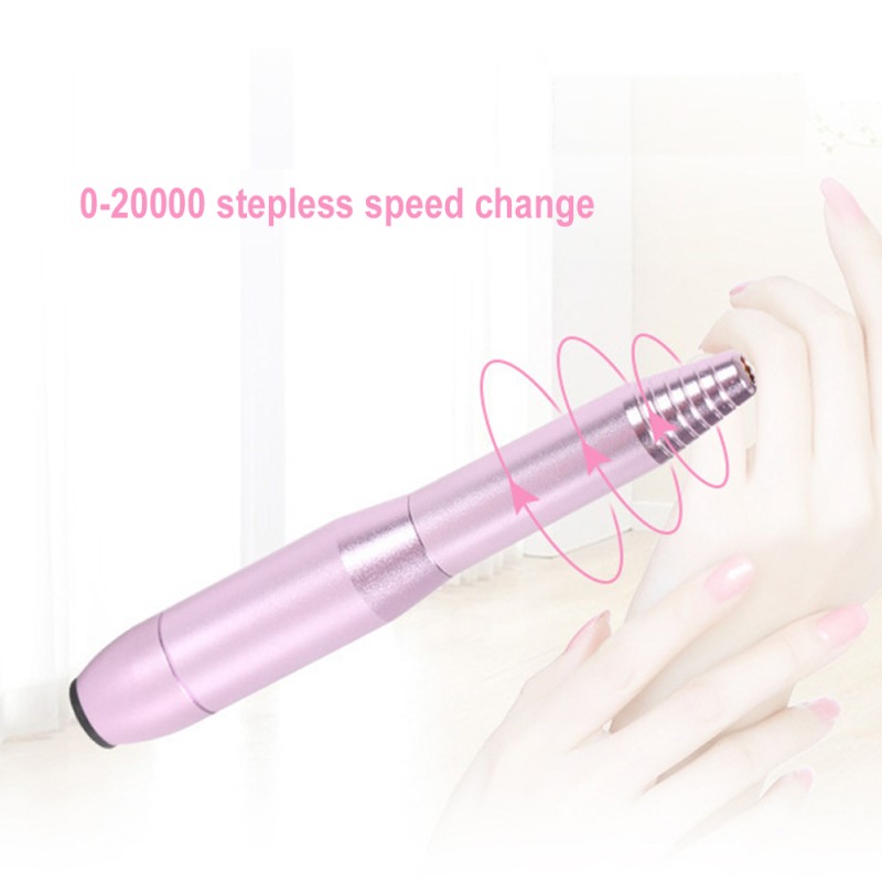 Electric Nail Drill Manufacturer - Mini Portable USB Metal Nail Polisher Pen