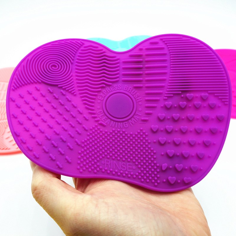 Makeup Brush Cleaner Manufacturer - Silicone Fast Cleaning Mat Multi-Size Textures