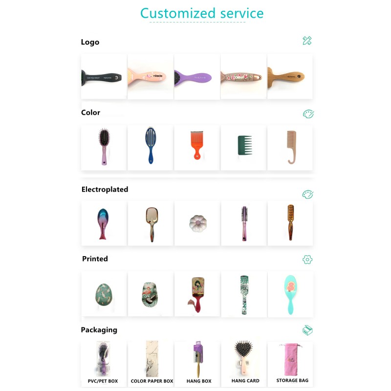 Hair Comb Manufacturer - Factory Wholesale Free Sample Girl Shiny Lovely Unicorns