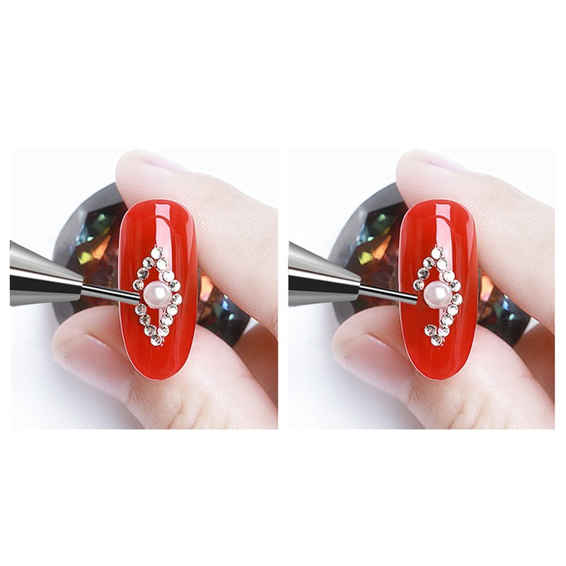 Nail Art Pen Manufacturer - 15cm Double-Head Point Drill Colorful Nail Brush