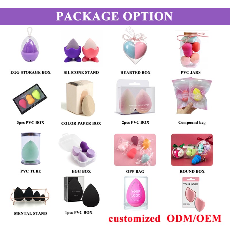 Makeup Sponge Manufacturer - Portable Travel Size Latex Free Beauty Egg Puff