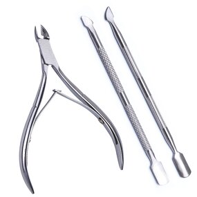 Cuticle Tool Set Manufacturer - 3-Piece Spoon Pusher Clipper Nipper Manicure Kit