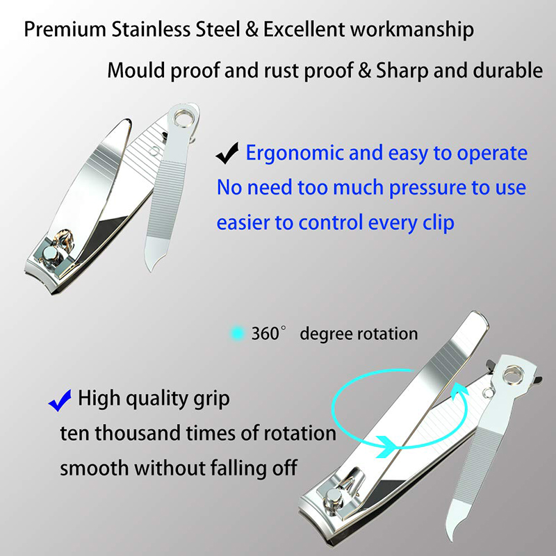 Nail Clipper Manufacturer - Wholesale Large Stainless Steel Straight Edge Cutter