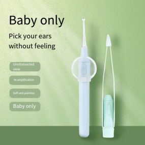 Ear Cleaner Kit Manufacturer - 2 Pcs Lighted Magnifier Wax Removal Spoon Tweezers